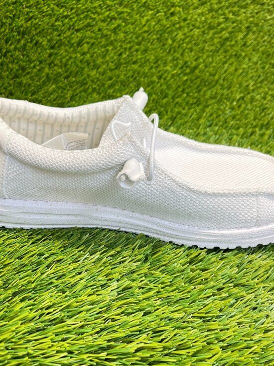 Hey Dude Wally Stretch Sox Mens Size 8 White Athletic Walking Slip On Shoes main image 5